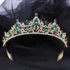 Tiaras Wedding Veil Tiaras and Crowns for Bride Hair Jewelry Accessories Bling Rhinestone Headbands with Hair Comb Clips for Women girl z0220