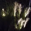 Solar Reed Lights Garden Light Waterproof Outdoor Fiber Lawn Lamp Yard Landscape Lamps
