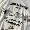 T-shirty męskie vintage Y2K Estetyczna osobowość Kreatywna list drukowania Krótkojeść Kobiety 2022 Summer Plus Size Streetwear Y2K Tops Z0220