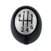 Shift Knob PQY Leather 6 Speed ​​Manual Car Gear Styling för Renat Megane Scenic Laguna Espace Master Vauxhal Opel Drop Delivery Mobil DHQVF