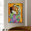 Abstract Classic Gustav Klimt Family Painting On Canvas Moderna affischer och skriv ut v￤ggkonstbild f￶r vardagsrum cuadros dekor woo