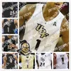 Баскетбол в колледже носит NCAA UCF Knights #2 Террелл Аллен 15 Обри Докинз 35 Коллин Смит 12 Дазон Ингрэм Золото белые черные молодежи молодежи