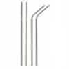 Stainless Steel Straw Straight and Bent 8.5in 9.5in 10.5in Reusable Drinking Straws Kitchen Bar Drinking Tool for Tumblers Yeti 20oz 30oz