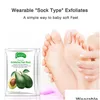 Other Skin Care Tools Aliver Avocado Papaya Olive Oil Exfoliating Foot Mask Remove Dead Smooth For Feet Drop Delivery Health Beauty D Dhkjn
