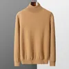 Men's Sweaters Goat Cashmere Sweater Men's High Lapel Pullover Autumn And Winter Style Long Sleeve Knitting Basic Versatile Shirt