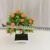 Fleurs décoratives 1pc orange artificiel bonsaï plante en pot arbres fruitiers paysage fête maison jardin décor pour la décoration de salon