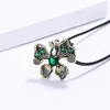 Pendant Necklaces CIZEVA 2023 Necklace Butterfly Cubic Zirconia Short Rope Chain Bohemia Animals Jewelry