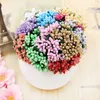 Decorative Flowers Wreaths 12PCS Multicolor Pip Berry Flower For Wedding Diy Handmade Flowers Artificial Floral Pistil Stamen Wedding Supplies Flower T230217