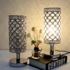 Tafellampen eenvoudige romantische bureaulamp bedkamer gesneden lezing Europese decoratieve kristal