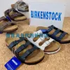 Zapatillas de lujo Sandalias Birkinstocks de diseñador Boken Florida Cork American Fashion Zapatillas de playa para hombre y mujer Boken con punta abierta y tres botones