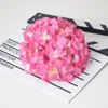 Dekorativa blommor 3st Silk Hydrangea Artificial Flower Heads Valentines Day Fake For Wedding Decoration Home DIY Hantverk Trädgård