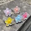 Anneaux de cluster coréen mignon bonbons couleur fleur pour femmes acrylique vintage bricolage mode harajuku résine anneau charmes 90s esthétique y2k bijoux