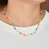 Gargantilla moda mujer collares perlas semilla cuenta ajustable chica amistad joyería estrella Shell encantos Accesorios