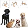 Vêtements pour chiens 4 pièces Bandanas pour animaux de compagnie Plaid Dots Style coton lavable écharpe noeuds papillon collier carré bavoir pour chiots chatons