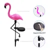 Lampes à gazon Solar Flamingo Light Garden One For Three Outdoor Ground Plug Induction décorative MOWA889