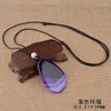 Pendentif Colliers 2023 Femmes Ethnique Gracieuse Agate Collier Style Rétro Dames Simple Joker Cou Accessoires Élégant Nature Pierre