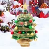 Adornos navideños Mini árbol 45cm escritorio Artificial suministros decorativos universales para tienda ventana cafetería decoración y Bar