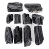 装飾的な置物1kgブラックトルマリンクリスタルクラスタークォーツ天然石