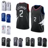 Kawhi Leonard Basketball jersey S-XXL 2022-23 season blue white black Men Women Youth city jersey 2