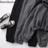 Mulheres Tracksuits Nomikuma Chegada Mulheres Três Peças Set Zip-up Manga Longa Casacos Com Capuz Curto Camisole Calças De Cintura Alta Casual Outfits 230220