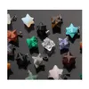 Charmes 14Mm Merkaba Hexagram Étoile Qaurtz Chakra Pierre Énergie Guérison Reiki Cristal Sculptures Pendentif Pour Bijoux Makin Hjewelry Drop Dhsae