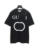 Diseñador de lujo Guggi Moda clásica Tendencia Anillo de verano G Impresión de letras Camiseta simple y versátil Hombres y mujeres Amantes de manga corta