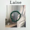 Strand Lii Ji Véritable Pierre Verte Bracelet Malachite 5mm 15cm Femme Bijoux