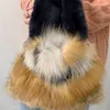 Waist Bags Womens Fur Handbag Shoulder Simple Designer Winter Fashion Armpit 230204