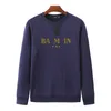Bal Mens Sweater Tasarımcı Hoodie Baskı Mektupları Uzun Kollu Tshirt Pamuk Yuvarlak Boyun Sweatshirt Erkek Kadın Sweaters Gevşek Kazak Palto Büyük Boyut 3xl