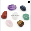 Pierre 7Pcs / Set Reiki Naturel Tumbled Irregar Polissage Rock Quartz Yoga Méditation Energy Bead Pour Chakra Healing Drop Delivery Jewel Dh5Ak