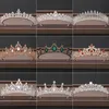 Tiaras Wedding Crown Hair Sieraden Bridal Headpiece Woman Barokke Rhinestones Crystal Tiaras Bride Party Crowns Wedding Hair Accessories Z0220