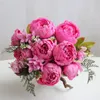 장식용 꽃 50cm fiori artificiali 모란 꽃 웨딩 꽃가루 마리화 Ramos de Novia Decoracion Boda 신부 Cadeau Femme Dekoration