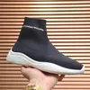 Neue Designer Stricksocken Schuhe Klassischer Trainer Freizeitschuhe Luxus Herren Schwarz Weiß Läufer Turnschuhe Mode Socken Stiefel Strickschuhe Mit Kastengröße 38-45