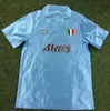 Top Napoli Maglie da calcio retrò 1986 87 88 89 90 91 93 MARADONA Napoli Maglie da calcio Italia VINTAGE CLASSIC Napoletano Di Canio maglia del piede