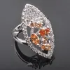 Обручальные кольца для женщин серебряной украшения для шампанского циркония Австрия Кристаллическое обручальное кольцо ED0201WEDDING BRIT22
