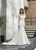 Mermaid wedding dress Sequin slim new deep V long style EN50381