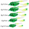 Angelhaken Aorace 5g-15g Frosch Weiche Angelköder Doppelhaken Top Water Ray Frog Künstliche Elritze Kurbelköder Silikon Künstlicher Wobbler 230220