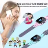 어린이 시계 스마트 시계 어린이 소년 SOS 시계 스마트 워치 어린이 전화 소녀 실리콘 스트랩 디지털 안드로이드 iOS 230220