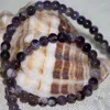 Strand Fashio Women High Grade 6mm Natural Purple Multilayer Stone Chalcedony Round Beads Bracelets Jewelry 18inch B2905