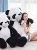 118inch Giant Panda Big Teddy Bear Skin Cover Ongevochte pluche speelgoed Gevulde dieren Panda Bear Skin speelgoed Kinderen Girls Love Gift Dy10151