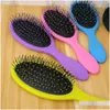 Brosses À Cheveux Salon Démêlant Enfants Doux Femmes Hommes Brosse Poils Secs Humides Poignée Mas Peigne Drop Delivery Produits Soins Styling Dhvlt