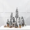 Décorations de noël arbre artificiel support en bois Base pour la décoration de fête à la maison plantes miniatures vertes