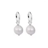 Hoop Earrings Summer Collection 925 Steling Silver Earring Freshwater Cultured Baroque Pearl For Women