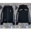 3A Mens hoodies 디자이너 크롬 겨울 스웨터 하트 까마귀 CH 긴 소매 지퍼 자켓 루스 코트 후드 후드 남성 여성 힙합 chromees