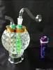 Pedestal Kettle grossistglas Bongs Oil Burner Glass Water Pipes Oil Rigs R￶ker Rigs