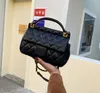 2023 Fashion Evening Bags Classic Womens handbags ladies composite tote PU leather clutch shoulder chains bag Female purse Flip Cover