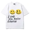 T-shirts pour hommes J'aime que vous soyez différents T-shirts à manches courtes en mousse bouffante pour hommes et femmes Col rond T-shirt en coton Hip Hop surdimensionné Z0220