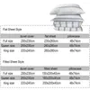 Zestawy pościeli 4PCS Luksusowy zestaw lniany miękka zdrowa skóra piękno krocza kołdra płaska blacha poduszka dla dorosłych