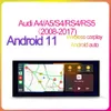 Autoradio Player Android Stereo Car DVD Multimedia CarPlay GSP WIFI USB 4G f￶r Audi A4/S3/RS4 8K B8 A5/S5/RS5 8T 8F MMI 2G 3G RHD