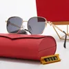 Carti gafas azul Gafas de sol de diseño polaroid marco gafas de sol de moda Personalidad Unisex Goggle Playa Gafas de sol Retro Pequeño marco de lujo Clásicos atemporales